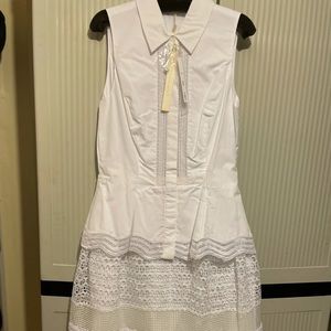 Jonathan Simkhai Sleeveless button down White dress